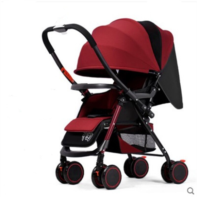Baby stroller can sit and lie super lightweight folding simple portable child baby umbrella