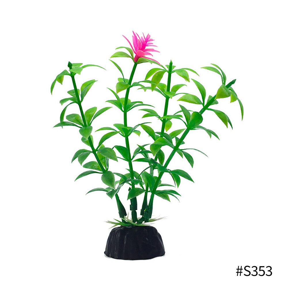 10cm Artificial Aquarium Plant Decoration Fish Tank Simulation Submersible Flower Grass Ornament For Aquarium Underwater Plant: 09
