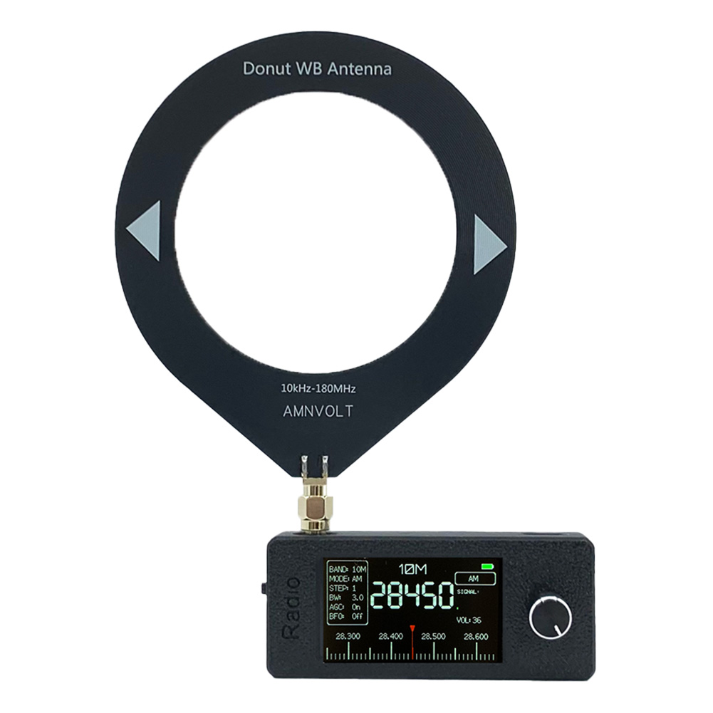 SI4732 0.5-108 mhz Mini Radio tascabile LSB USB AM FM Ricevitore radio tutte le bande con 2 pezzi Antenna FM/AM Radio HF SW MW VHF Radio: Colore rosa