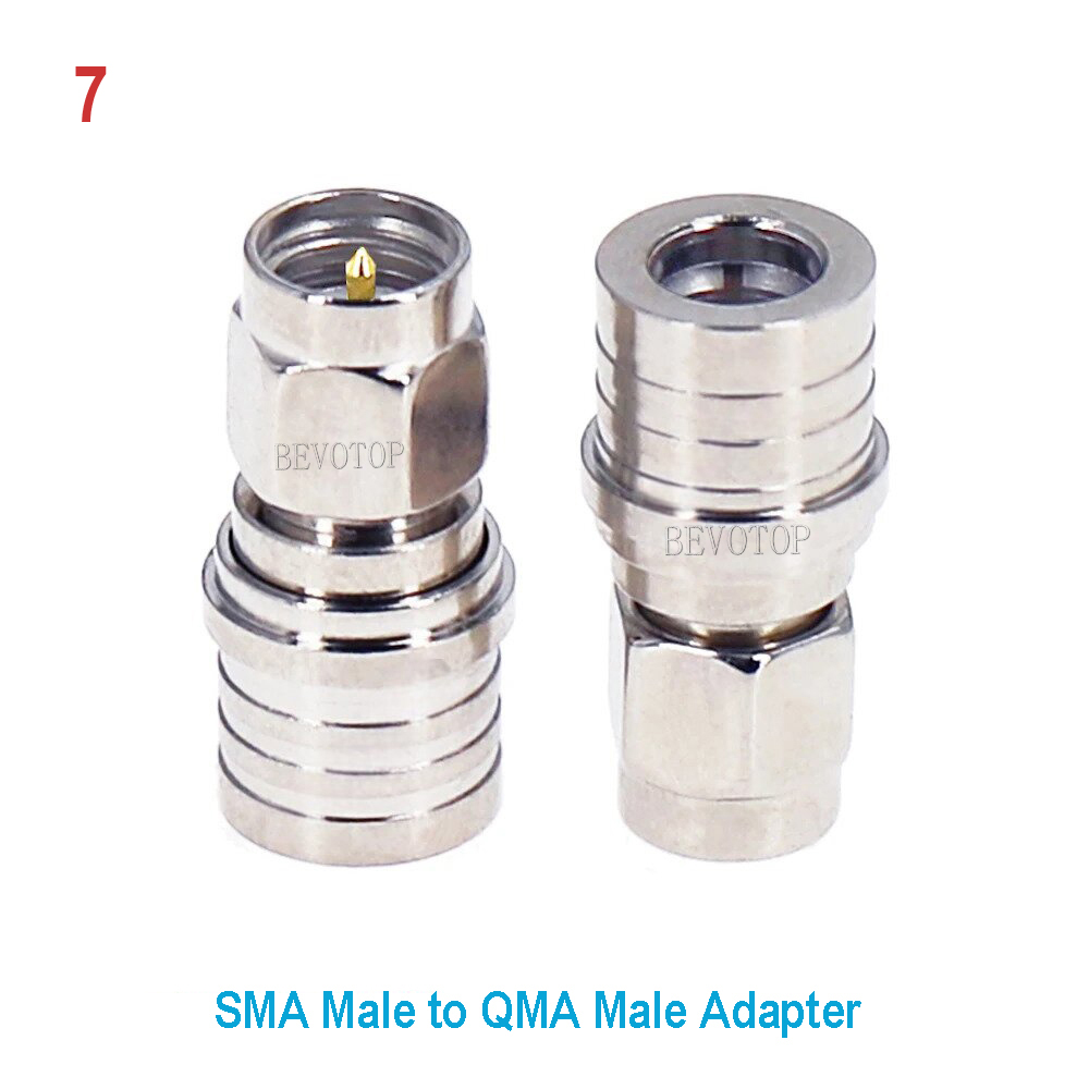 QMA auf SMA-Adapterstecker, SMA-Stecker, weiblich auf QMA-Stecker, weiblich, 90 Grad rechtwinklig, RF-Koax-Durcheinander, vernickelt,: Gold
