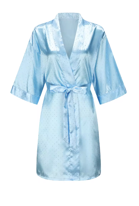 Brautkleid mit Diamanten Robe Luxus hochwertiger Bademantel Sexy Nachtwäsche Damen Robe Seidensatin Pyjamas Braut