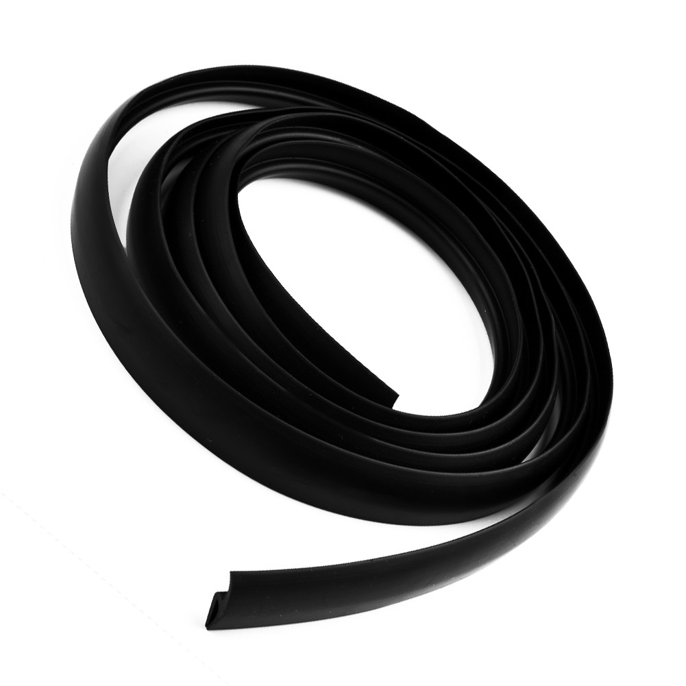 Black Seal Strip Trim para carro, pára-brisa dianteiro, teto solar, Weatherstrip, borracha, borda da janela triangular, 2m