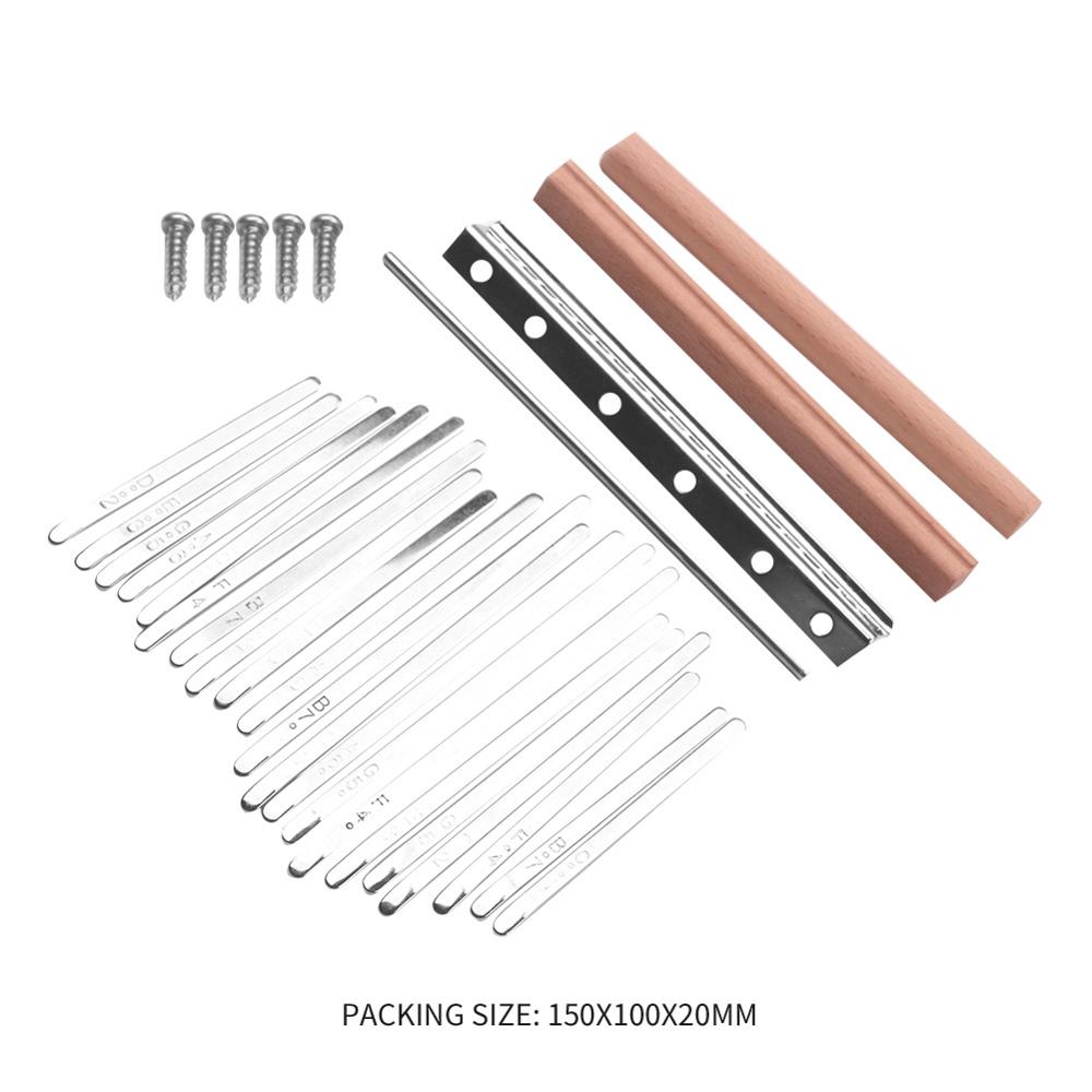 20 Key Kalimba Making Finger Piano Mbira Keys + Bridge for Makers DIY Parts Kalimba Bridge Thumb Piano Kit