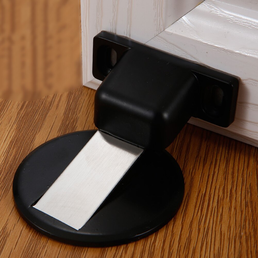Magnetic Door Holder Stopper Invisible Doorstop Wall Floor Mount Safety Catch Stainless Steel Door Suction Bedroom Door Block