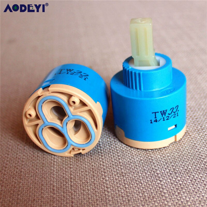 25mm / 35mm / 40mm Ceramic Cartridge Faucet Cartridge Mixer Low Torque Faucet Accessories Spindle Free Rotation Flat Base