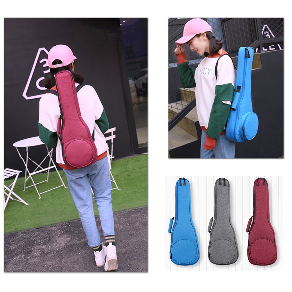 21 23 26 Inch Sponge Simple Ukulele Case Portable Waterproof Ukuleles Bag Cover Ukelele Mini Guitar Accessories Parts