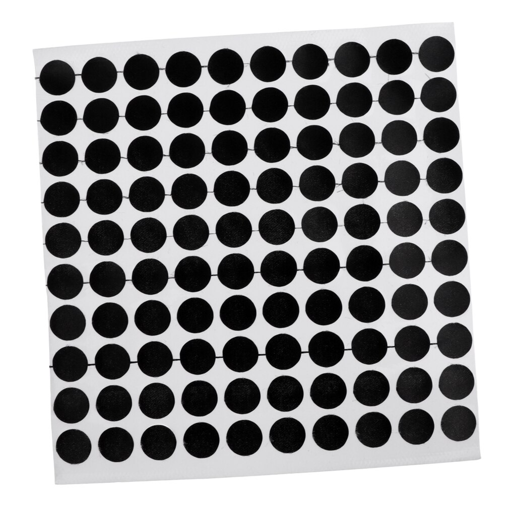 Set of 100 Black Snooker Pool Table Spots Marking Stickers - Self Adhesive