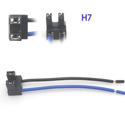 Adaptador de luces de coche, 2 piezas, H1, H4, H7, soporte para bombilla de Faro, accesorios de conector: Rojo