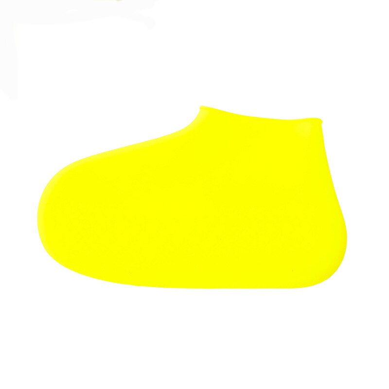 Outdoor latex schuh Stiefel Abdeckung Unisex Anti-slip Mehrweg Latex Schuh Abdeckungen Männer Frauen Wasserdichte Regen Boot Über schuhe: YELLOW / M