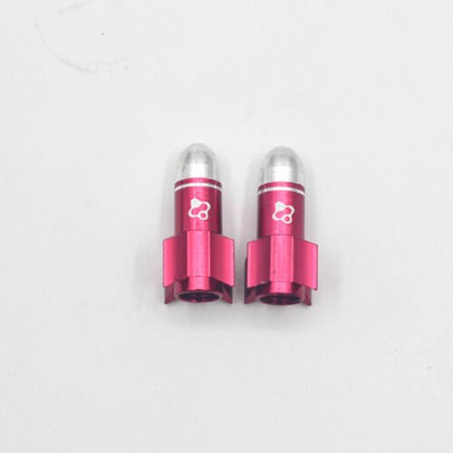 2Pcs/ Set Fouriers Bicycle valve cap VL-PE006 Bike Both USA & Presta valve cap Alloy 6061-T6 Bike valve cap Accessories: red