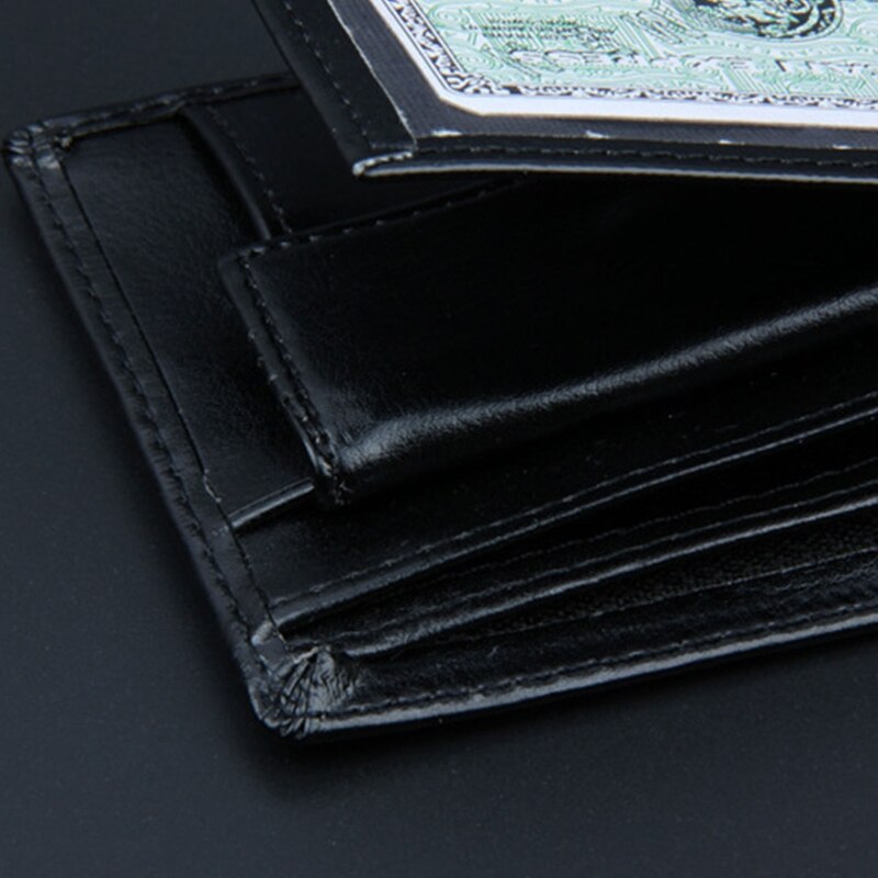 Mannen Pu Lederen Vintage Korte Wallet Credit Card Holder Bifold Zakelijke Portemonnee 77HE