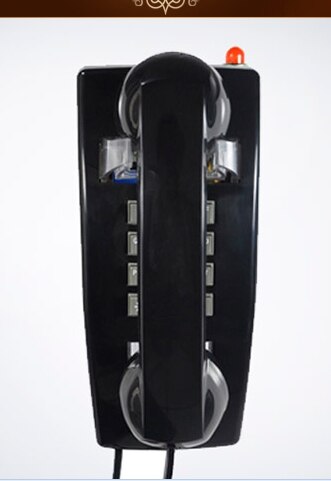 Ha41T-25-Bittel Zauberstab tepephone maschine antike Zauberstab Jahrgang antiken telefon: Schwarz