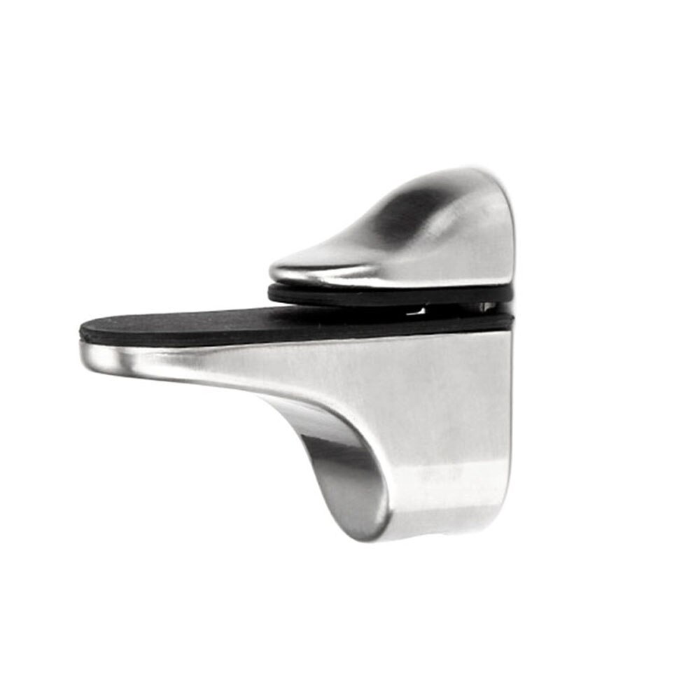 Glass Shelf Metal Adjustable Bracket Glass Plate Holder Support Polished Chrome