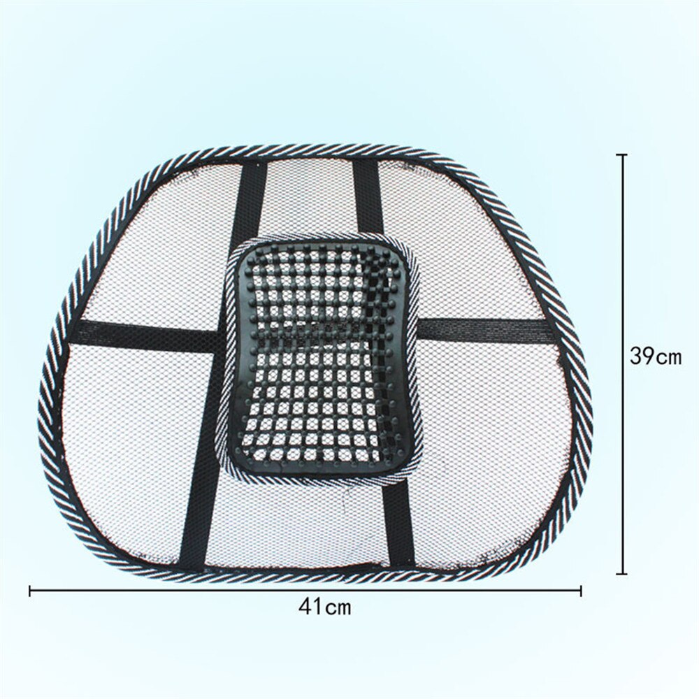 Car Chair Back Support Massage Cushion Mesh Relief Lumbar Brace Car Truck Office Home Cushion Seat Chair Lumbar Back Support