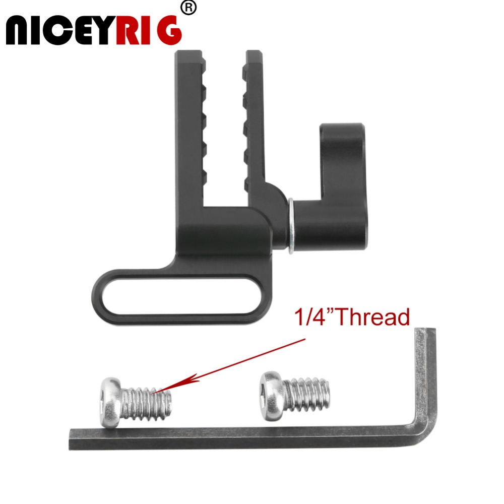 NICEYRIG HDMI Cable Clamp for Sony A7r iii a7r3 a7m3 A7S A7r ii Camera Rig for Panasonic Lumix GH5 GH5S for Nikon DSLR Cage Rig