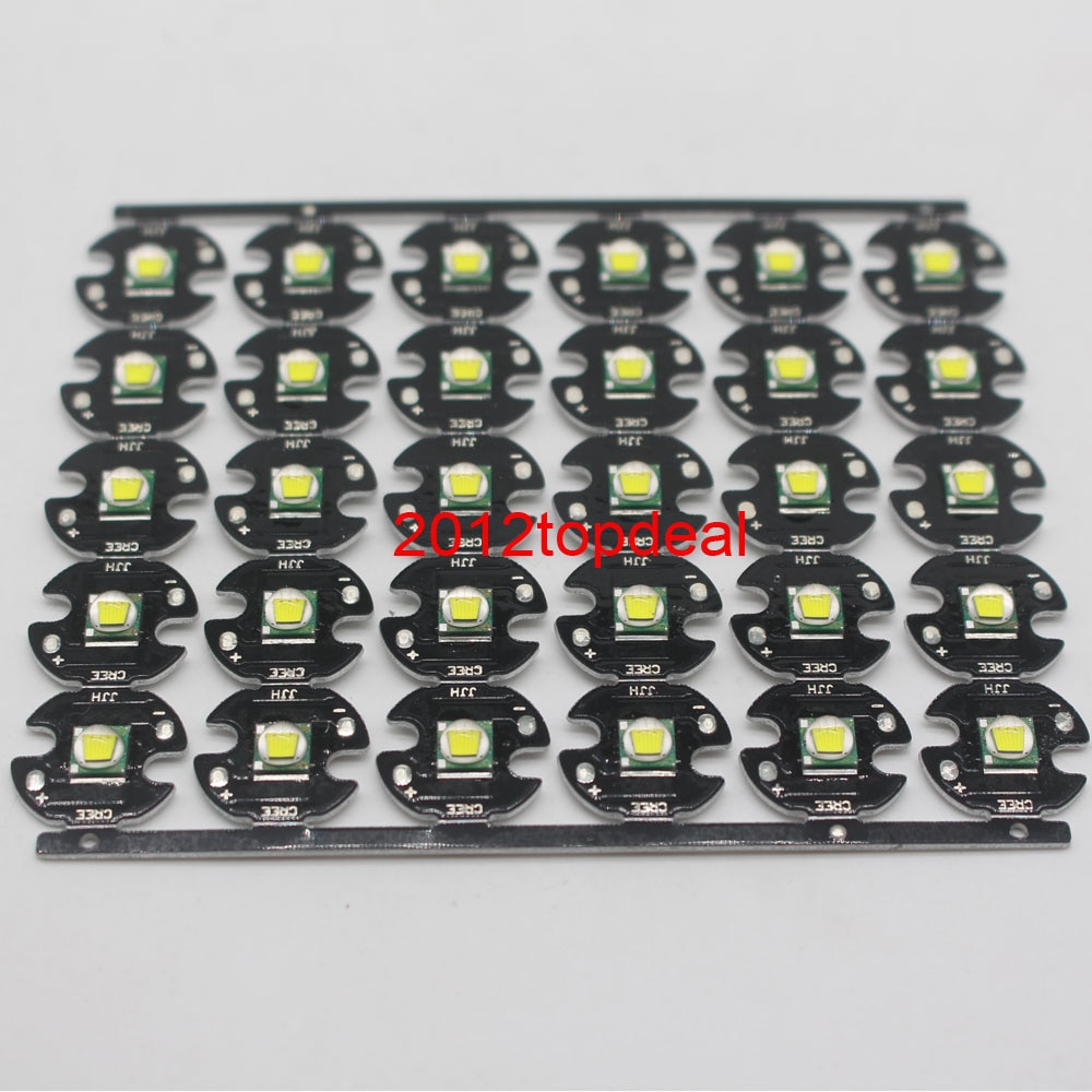 10 PCS CREE XML XM-L T6 LED U2 10W WHITE Warm White High Power LED Emitter Diode with 12mm 14mm 16mm 20mm PCB for DIY