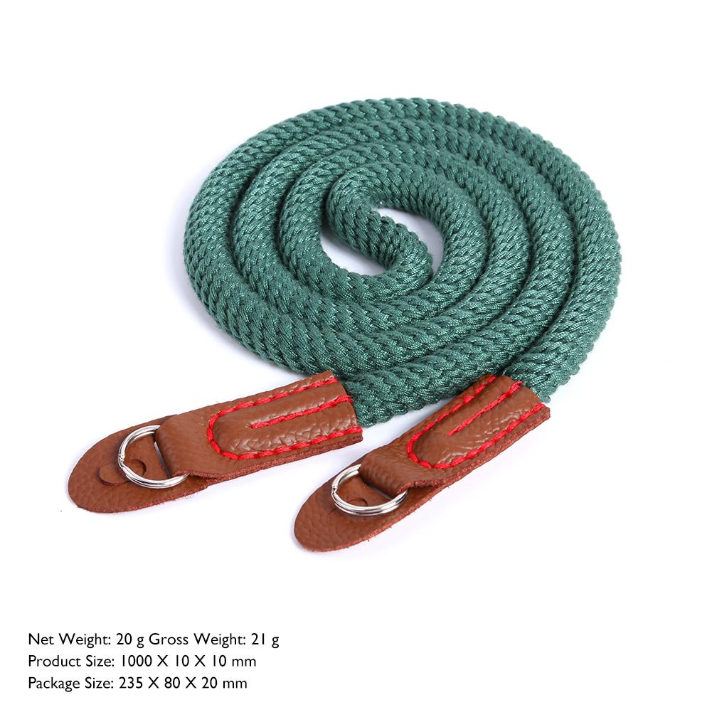 Universal 100cm Camera Neck Belt Breathable Cotton Soft Camera Shoulder Strap Classic Colors and Simple Durable: Blue / Green