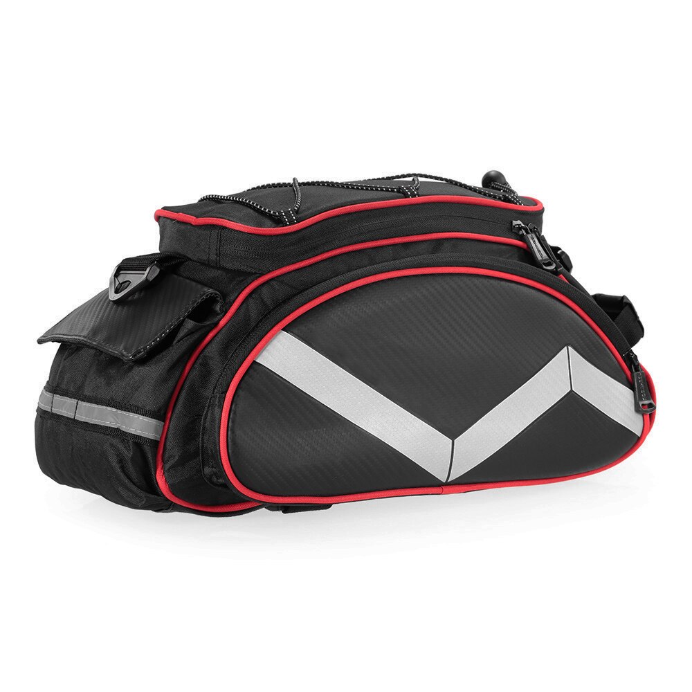 Lixada 13L Bike Bag Fietsen Pannier Opslag Bagagedrager Mand Mountain Road Fiets Zadel Handtas Bagagedrager Kofferbak Zakken: Rood