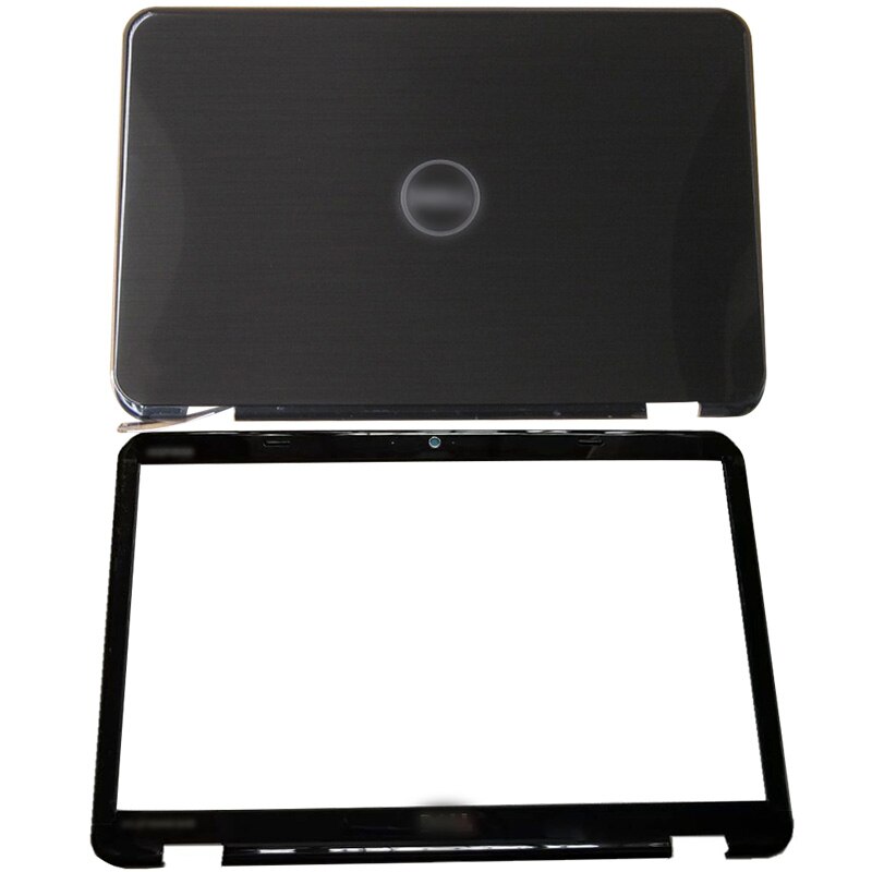NUEVA cubierta trasera LCD para portátil/bisel frontal/bisagras para DELL Inspiron 15R N5110 M5110 M511R 00KXW3: Black AB Cover