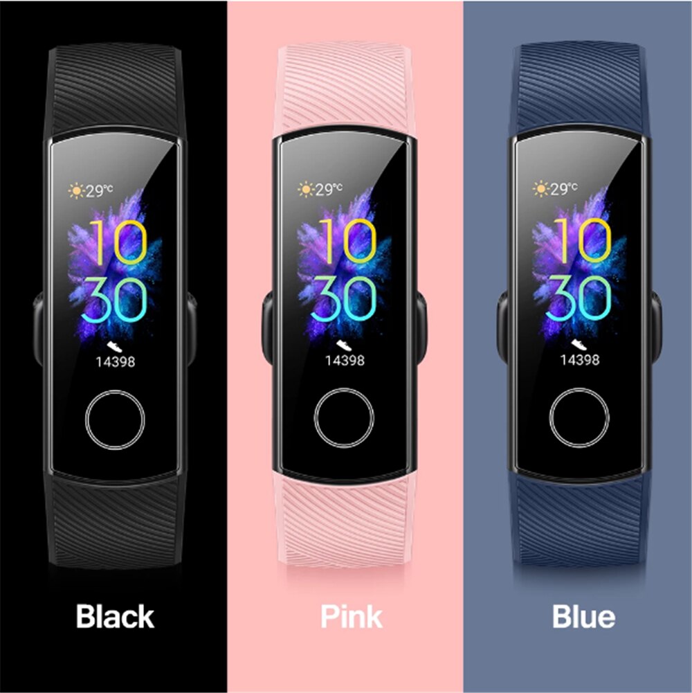 Original Huawei Honor Band 5 Smart Wirstband Blood Oxygen Touch Screen Swim Detect Fitness Tracker Heart Rate Sleep Bracelet