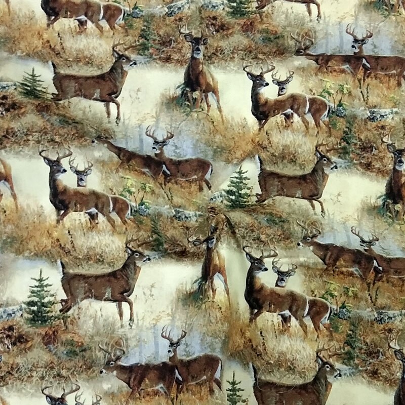 100% Plain Cotton Vivid Brown Elk Deer Fabric Patchwork Dress Cloth Ornament Home Dcecor