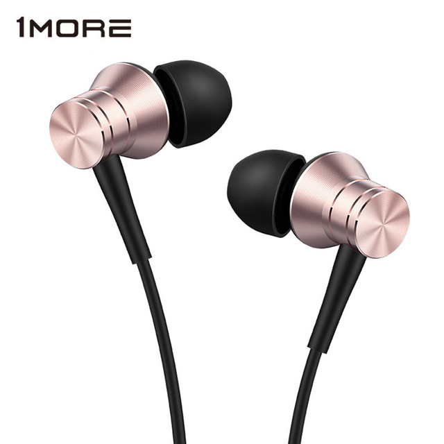 1 Meer E1009 Piston Metal Stereo Oortelefoon In Ear Wired Headset Oordopjes Met 3.5Mm In Evenwichtige Meeslepende Bass oortelefoon: gold
