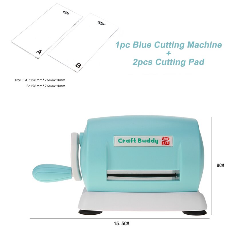 5 Colors Die Cutting Embossing Machine Practical Handcraft Home DIY Scrapbooking Craft Album Die-Cut Tool: Blue