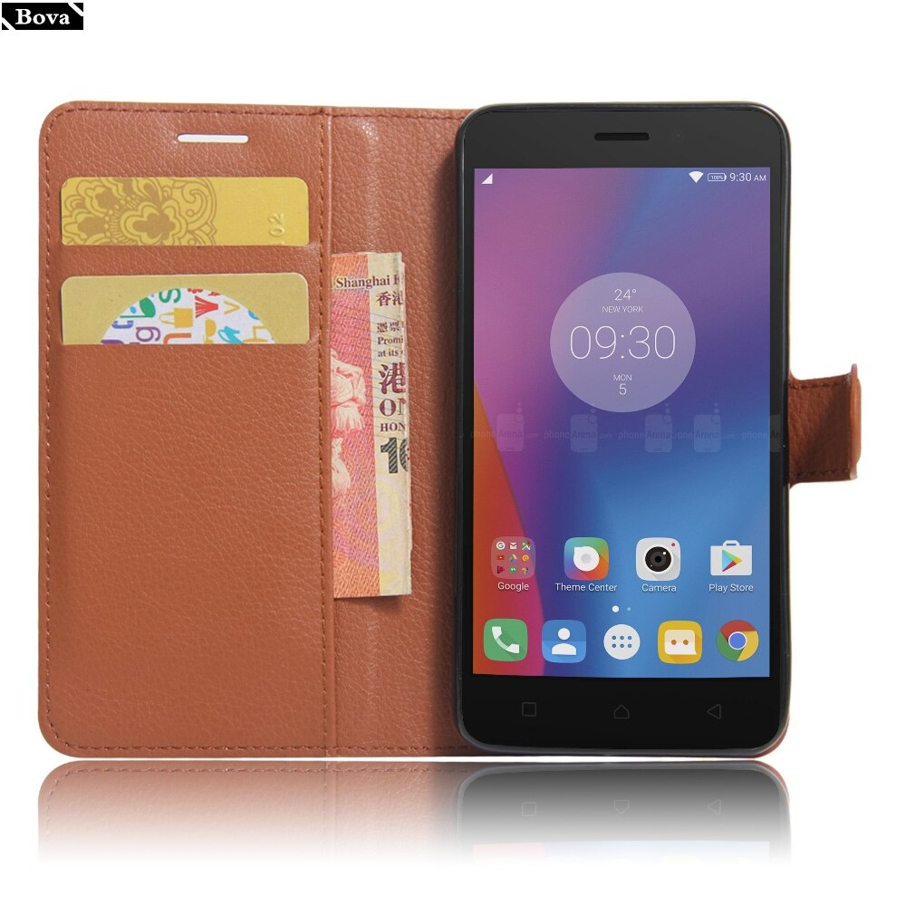 Voor fundas lenovo  k6 vibe  k6 hoesje pu leren portemonnee hoesje kaarthouder telefoonhoesje voor lenovo vibe  k6 beschermhoes holster