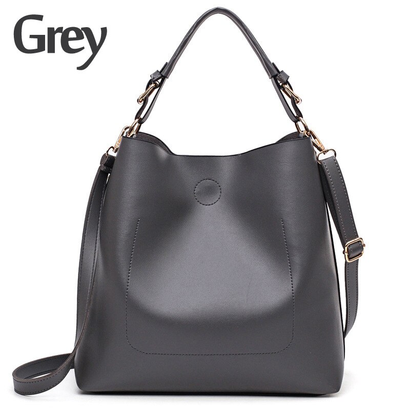 ZMQN, bolso de mensajero para mujer, , conjunto de bolsos Hobo, bolso de lujo para mujer, de gran capacidad bolso de hombro, bolsos de cubo, piel sintética, rojo A912: Grey