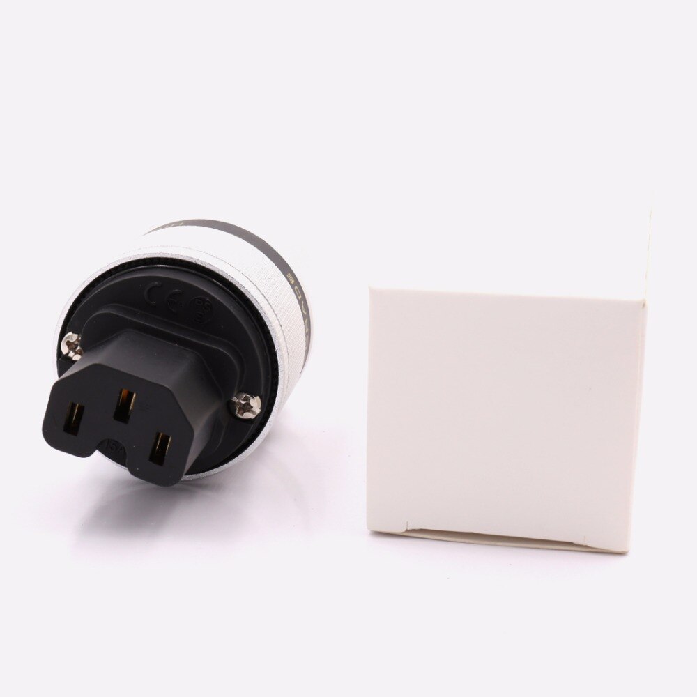 1pcs Oro puro rame Placcato UK/EU/US/AU IEC Connettore Spina per Cavo di Alimentazione Hifi