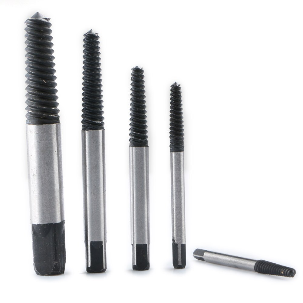 5pc Easy Out Damaged Tap Screw Extractor Drill Bit Broken Bolt Remover Tool for Kitchen Water Mixer Tap