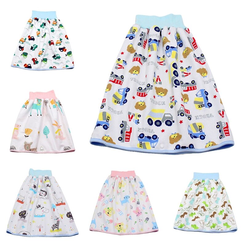 Infantile enfants imperméable couche-culotte jupe lavable réutilisable Urine Pad Shorts bébé -né formation couche à langer pantalon