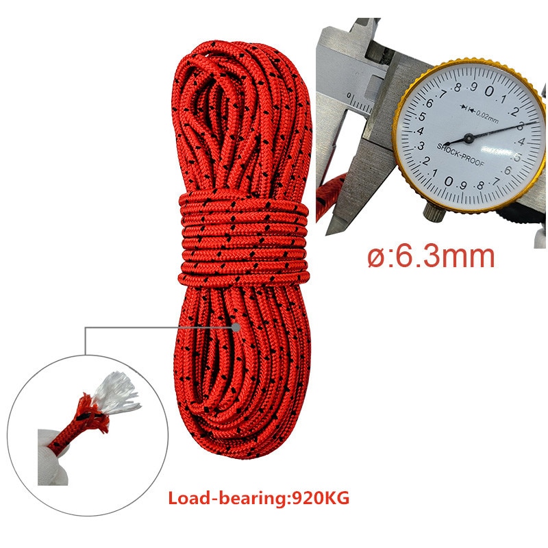 Kran remskiveblok  m25 løftekran drejekrog enkelt hængende wire trækkende hjul  - 10m nylon reb