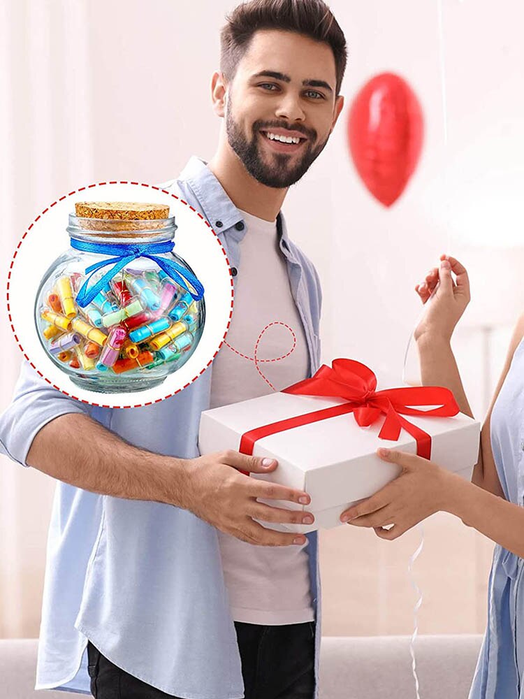 110PCS Cute Capsule Message Love Friendship Letter Wishing Bottle Clear Cork Glass Bottles For Wedding Home Decoration