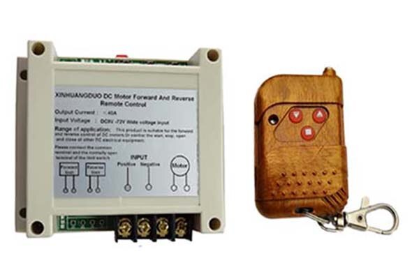 Contrôleur d'inversion Positive 30A 12V-48V | Télécommande sans fil pour Rotation inversée du moteur à courant continu/actionneur linéaire
