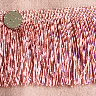 Longueur 1m largeur 10cm bricolage gros gland longue chaîne frange glands coupe dentelle rideau accessoires vêtements Textiles: pink