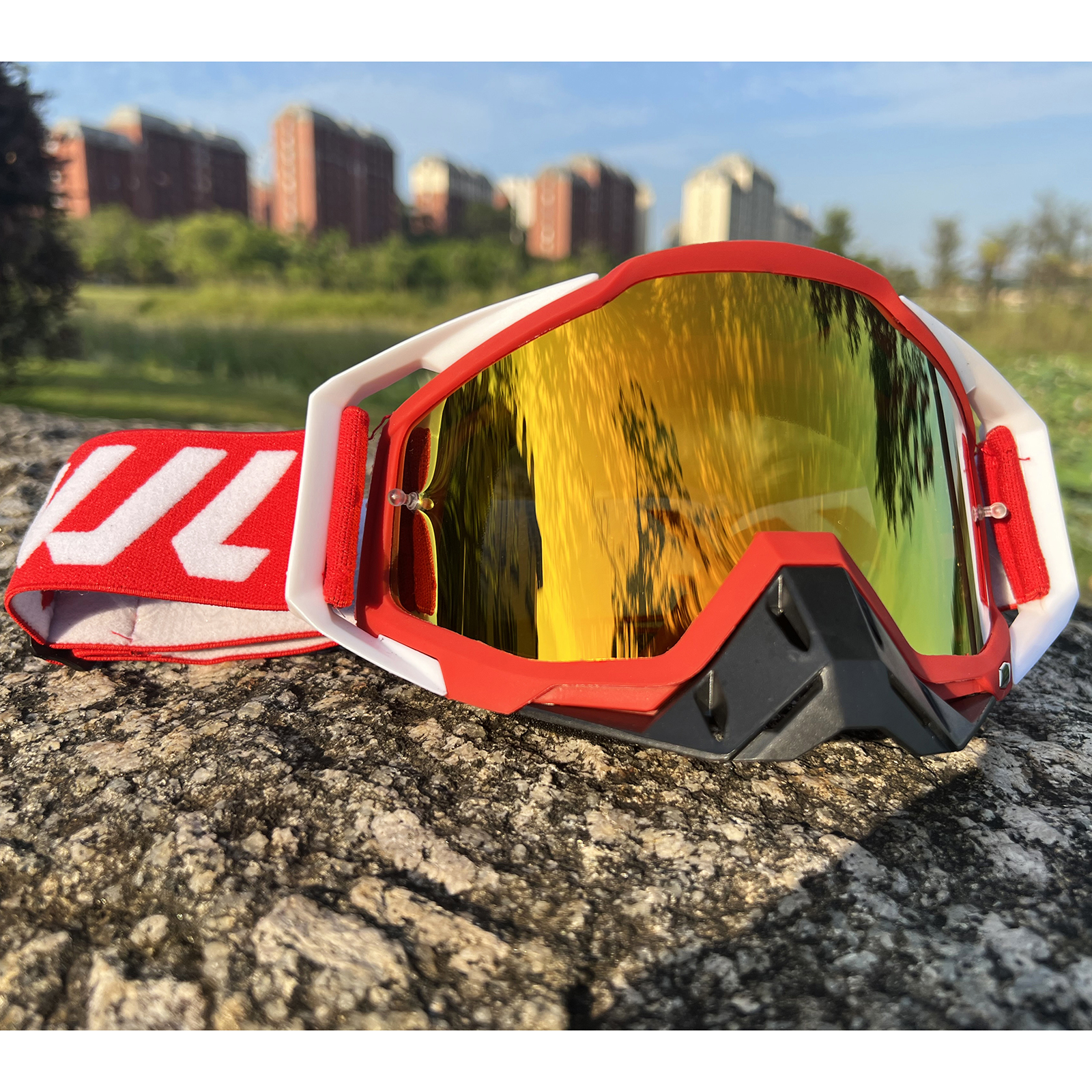WJL Motocross-Brille, Motorrad-Sonnenbrille, Herren, MTB, ATV, Maske, winddichter Schutz, Skifahren, Radfahren, Rennen, Offroad-Brille