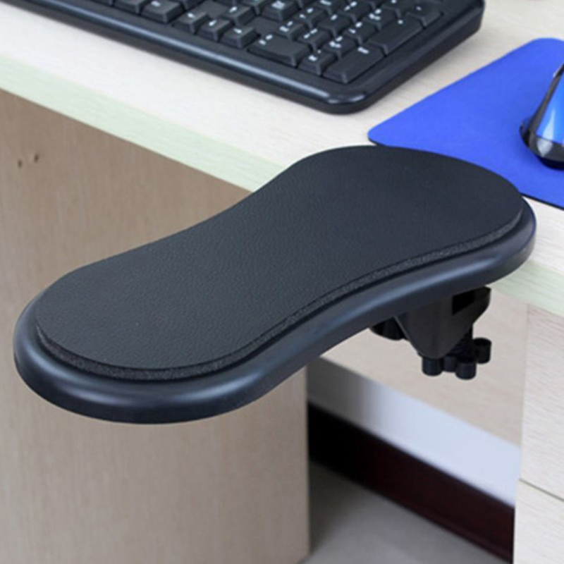Repose-bras d'ordinateur pour bureau, Support de repose-poignet ergonomique réglable pour clavier, extension d'accoudoir, Support rotatif pour tapis de souris