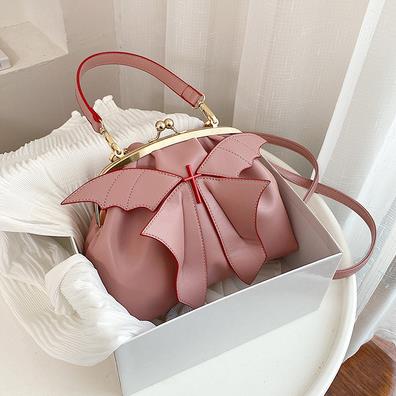 Leren dagelijkse damestassen en handtassen casual tas schoudertas dames crossbody tas schattige vrouwelijke feesttas: Roze