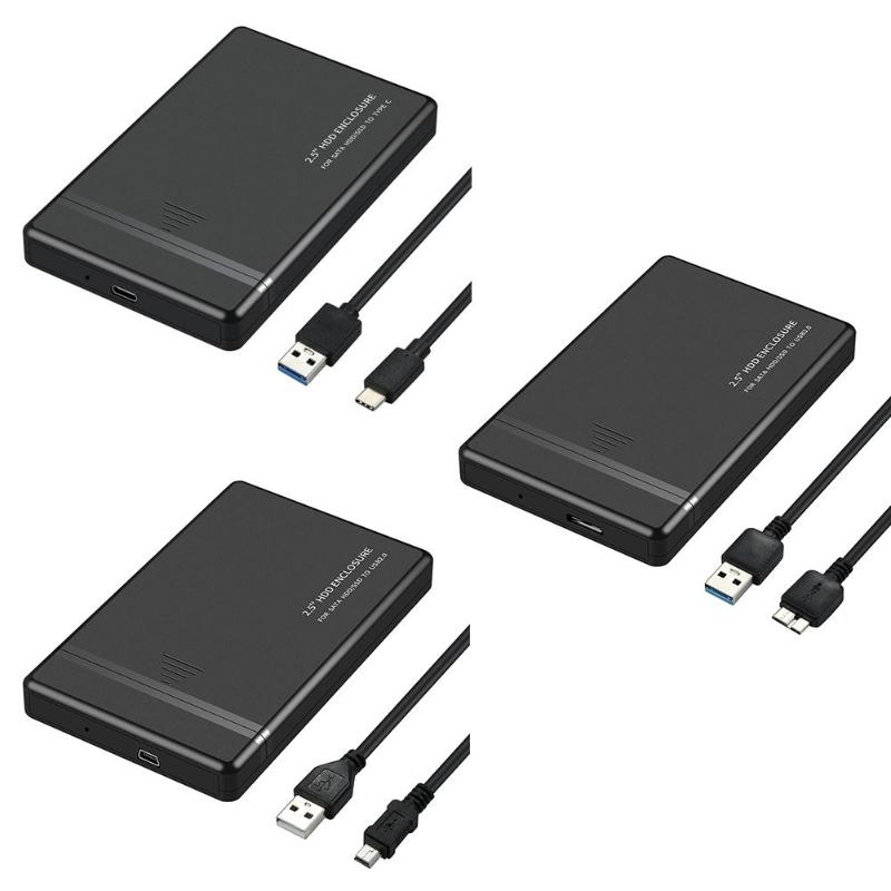 Kannettava 2.5 tuuman hdd ssd koteloitu kannettava tietokone  pc 480 mbps ulkoinen kiintolevykotelo työkaluton asennus led-ilmaisimella