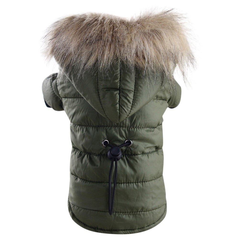 Hond Jas Winter Warm Kleine Hond Kleding Voor Chihuahua Soft Fur Hood Puppy Jas Kleding Hond Kleren Warm voor Hond D7: A / XS