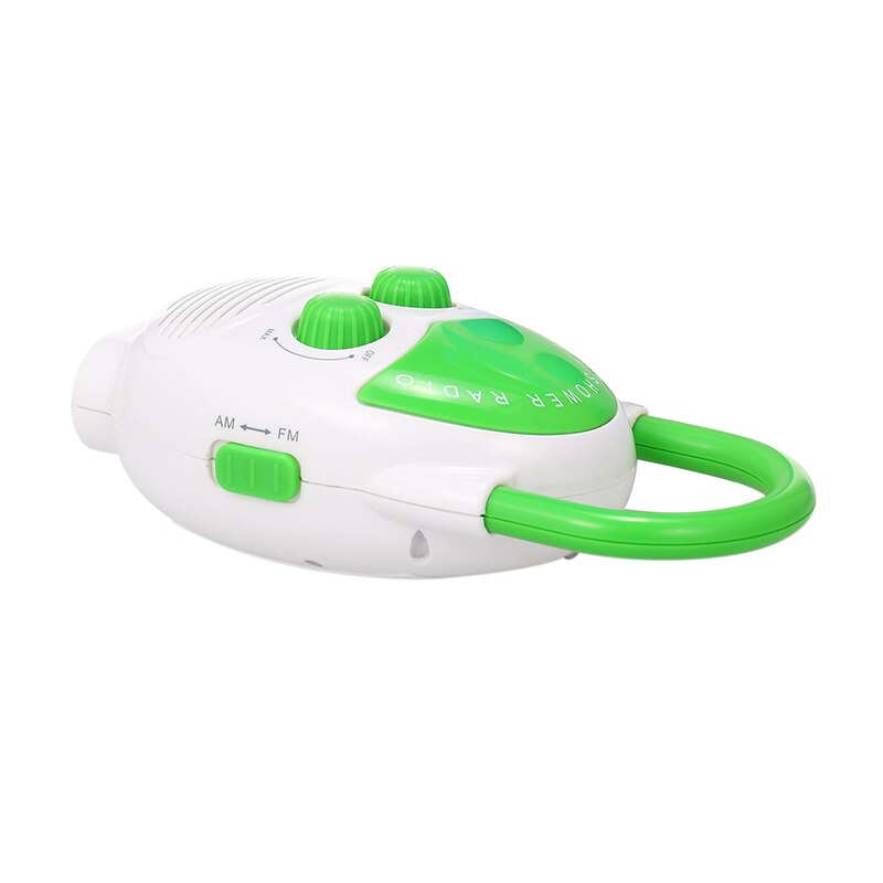 Muziek Am Fm Mode Batterij Aangedreven Home Douche Radio Badkamer Grote Knop Insteekkaart Top Handvat Mini Waterdichte Luidspreker