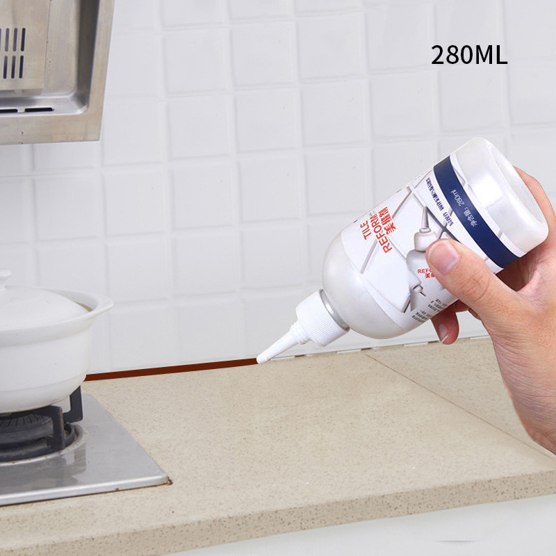 Tile refill fliser belægning skimmel renere fliseforsegler reparation lim boligindretning plakater & klistermærker håndværktøj: 280ml kaffe