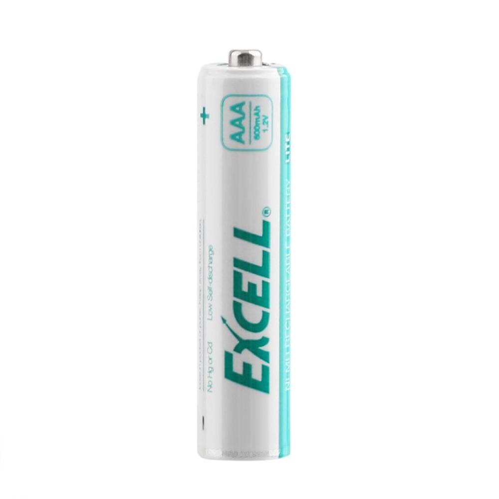 2Pcs Excell Aa Oplaadbare Batterij 1.2V 2400Mah Aa Ni Duurzaam Lage Zelfontlading Precharged Oplaadbare Batterijen: 600mAh