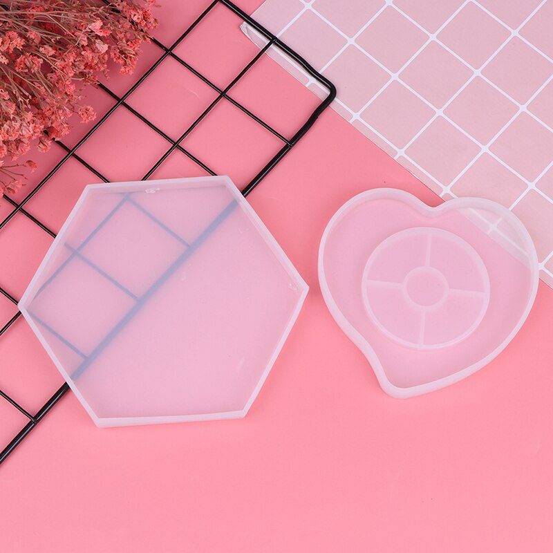 Silikoneform diy bord sæt form gips aromaterapi bil dekoration skimmel