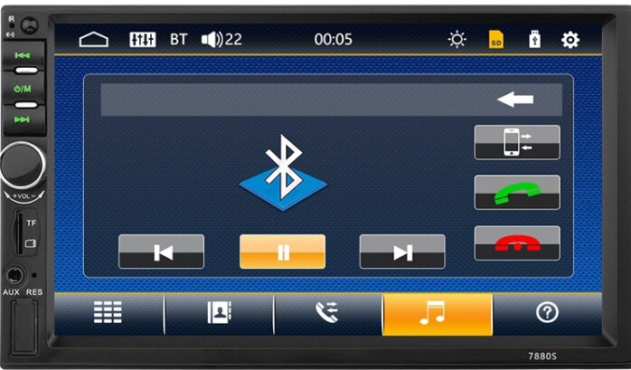 2Din automatic HD video player touch screen 7 inch multimedia player MP5 USB FM support Android car radio Bluetooth stereo