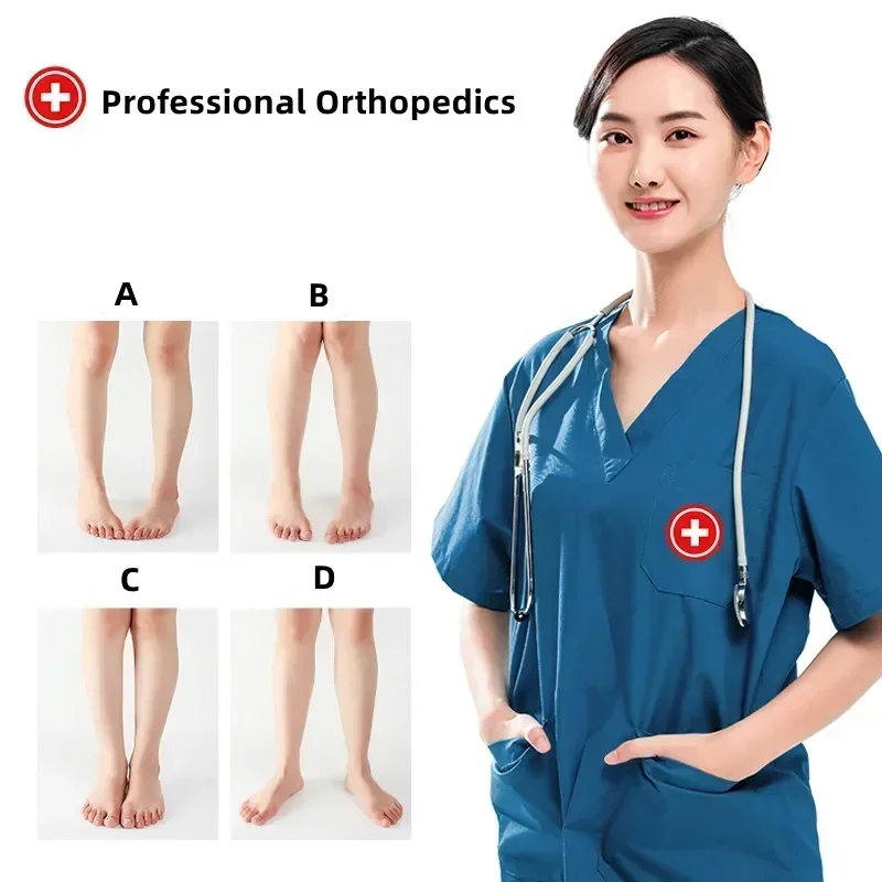 6Pcs Silikon Orthopädische Einlegesohlen für Füße O/X Bein Typ Valgus Varus Korrektur Gel Schuhe Einlegesohle Magnet Massage fuß Pflege Pads