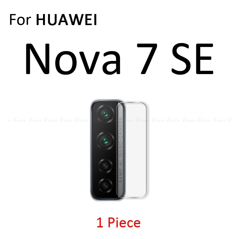 Back Camera Lens For HuaWei Nova 7 Pro SE 7i 7SE 7Pro Protective Film Rear Screen Protector Clear Tempered Glass: For Nova 7 SE