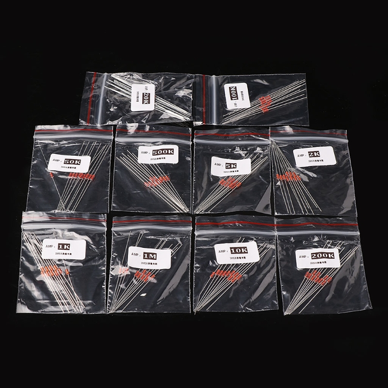 100 Kpl 10 Arvoa Ntc mf58 Termistori 1k 2k 5k 10k Grandado 100 Kpl 10 Arvoa Ntc mf58 Termistori 1k 2k 5k 10k Grandado