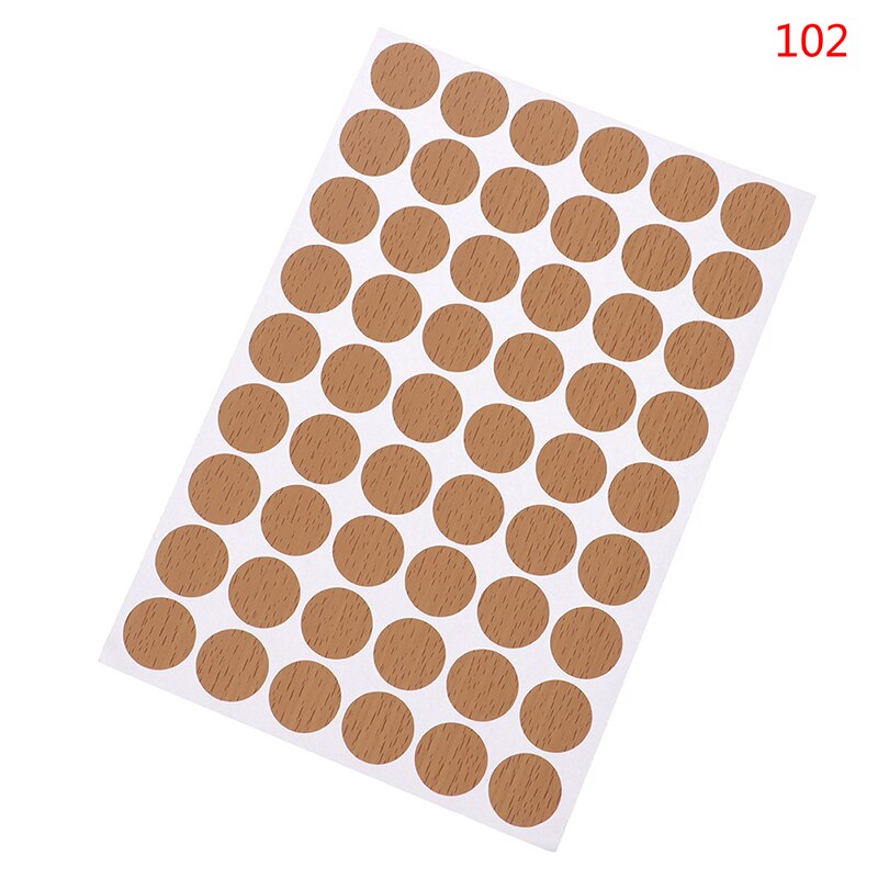 1Sheet Self Schroef Cover Caps Stickers Zelfklevende Decoratieve Films Meubels Stickers Hout Ambacht Bureau Kast Ornament: 102